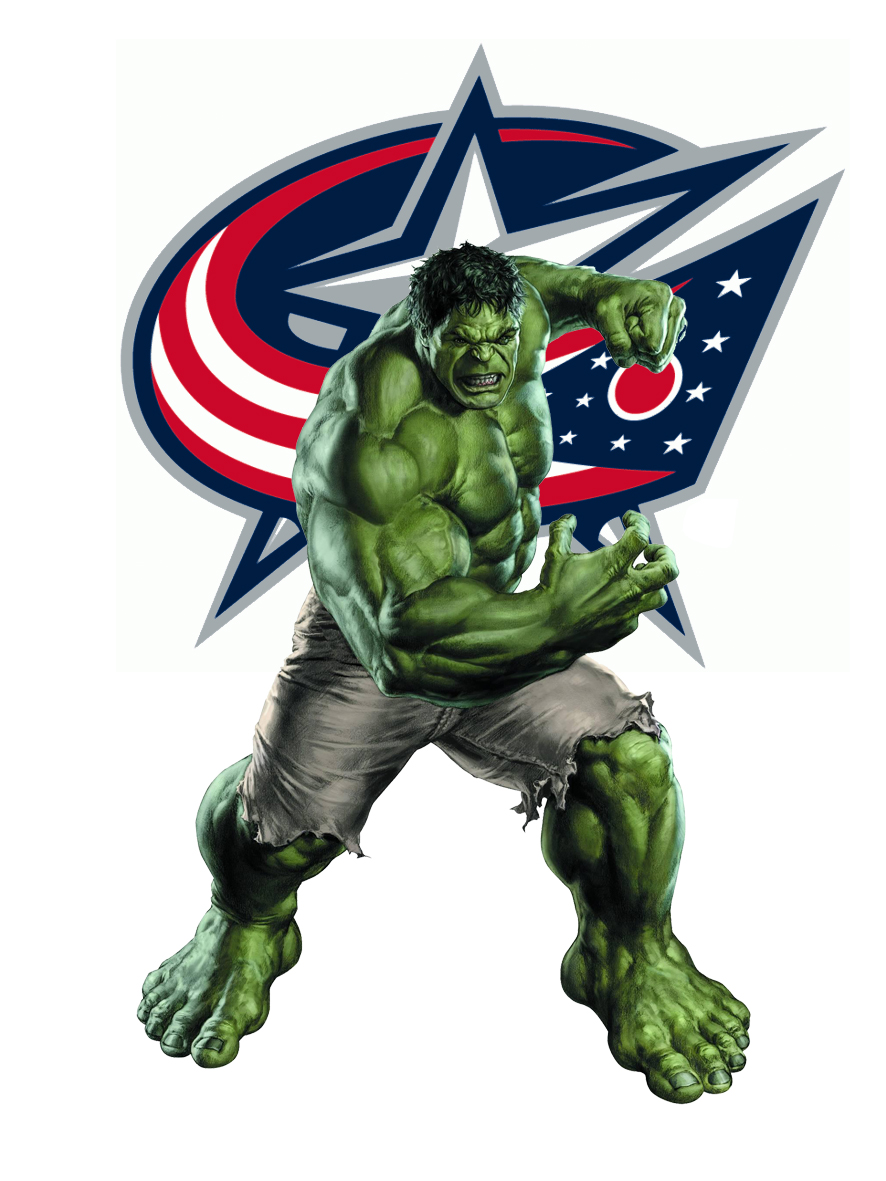 Columbus Blue Jackets Hulk Logo vinyl decal